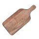 Wooden Chopping Board with Handle and Floral Border
